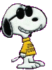 Snoopy with black sunglasses